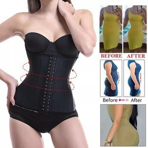 Women Girdle Sport latex Waist Trainer Cincher